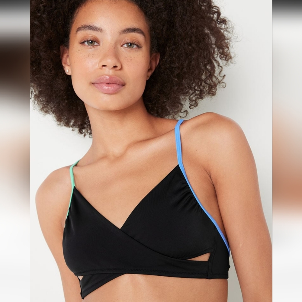 VS PINK Bodwrap bikini top with high waisted bikini bottom.Set is the 1 … - Picture 2 of 8